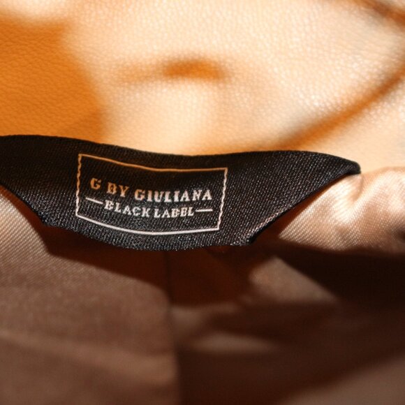 Giuliana Black Label Faux Leather Graphic Fringe Jacket - Picture 4 of 4